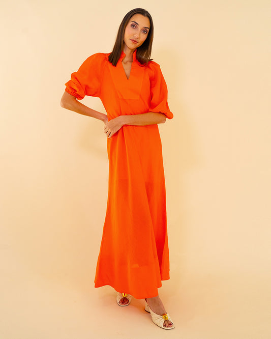River Dress - Tangerine
