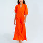River Dress - Tangerine