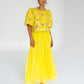 Alba Maxi Skirt - Sunglow Yellow