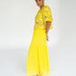 Alba Maxi Skirt - Sunglow Yellow