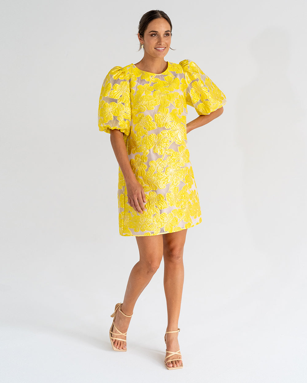 Rochelle Mini Dress - Sunglow Yellow