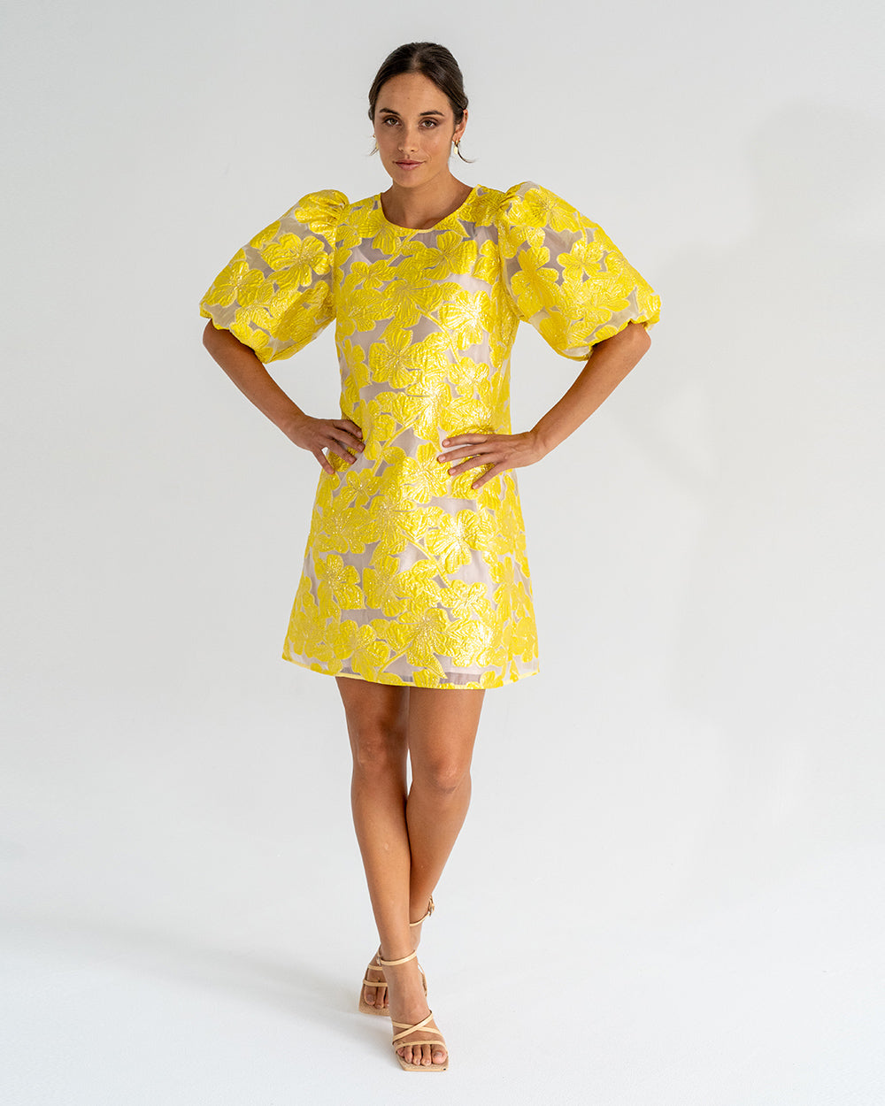 Rochelle Mini Dress - Sunglow Yellow