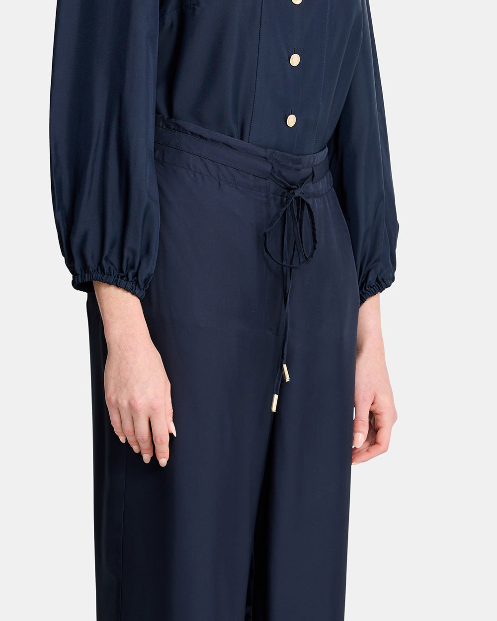 Rosa Wide Leg Pant - Navy