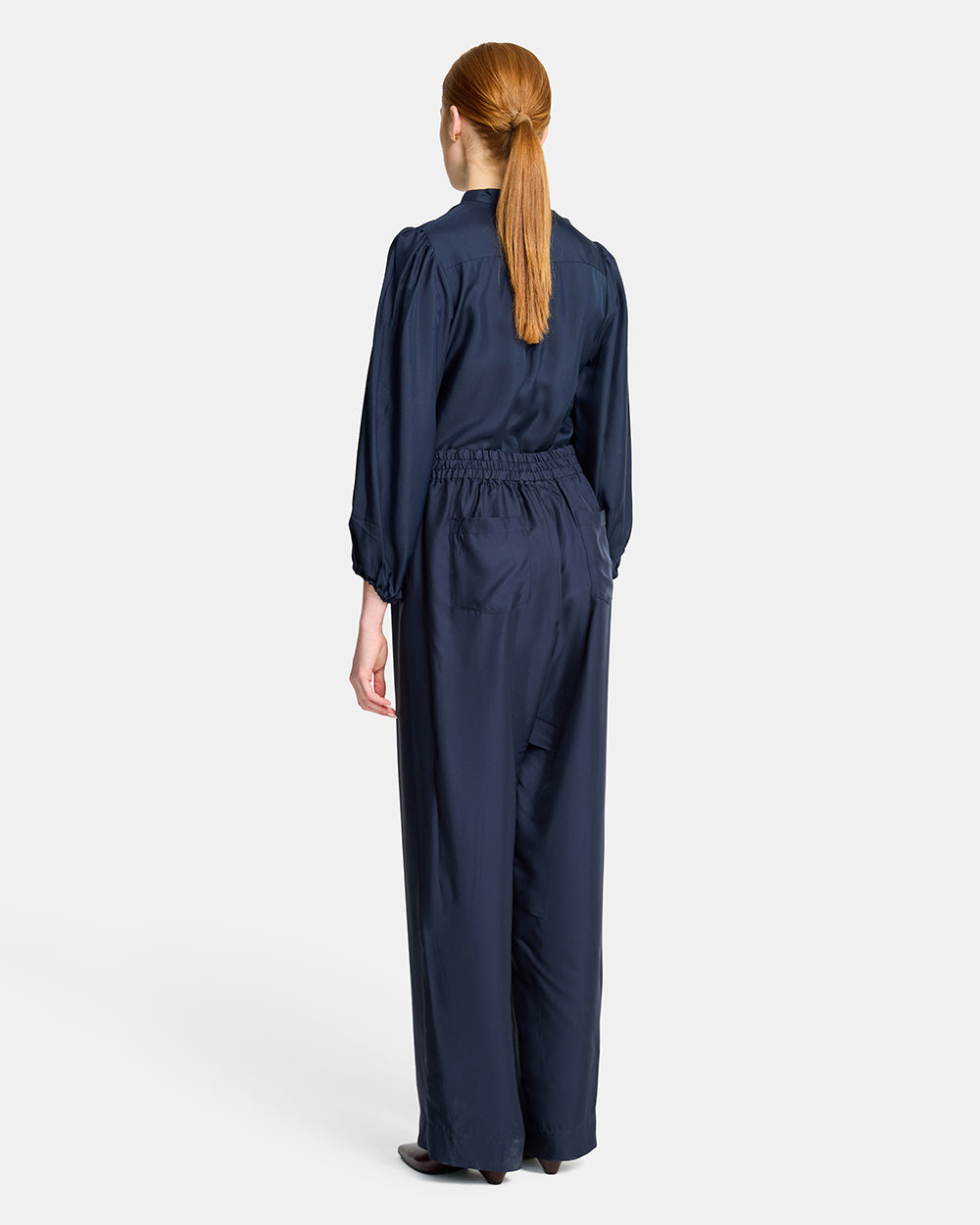 Rosa Wide Leg Pant - Navy