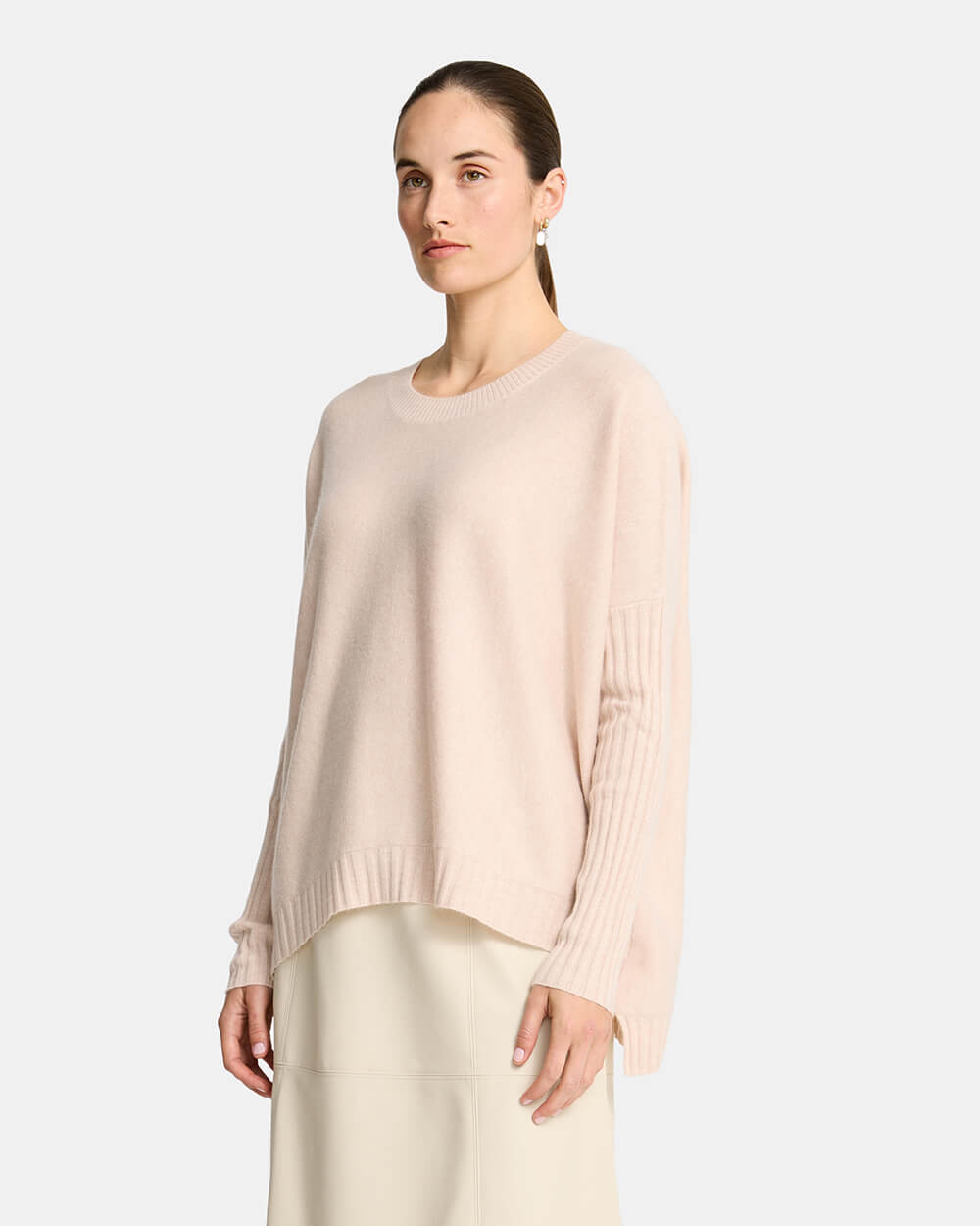 Sadie Crew Neck - Blush