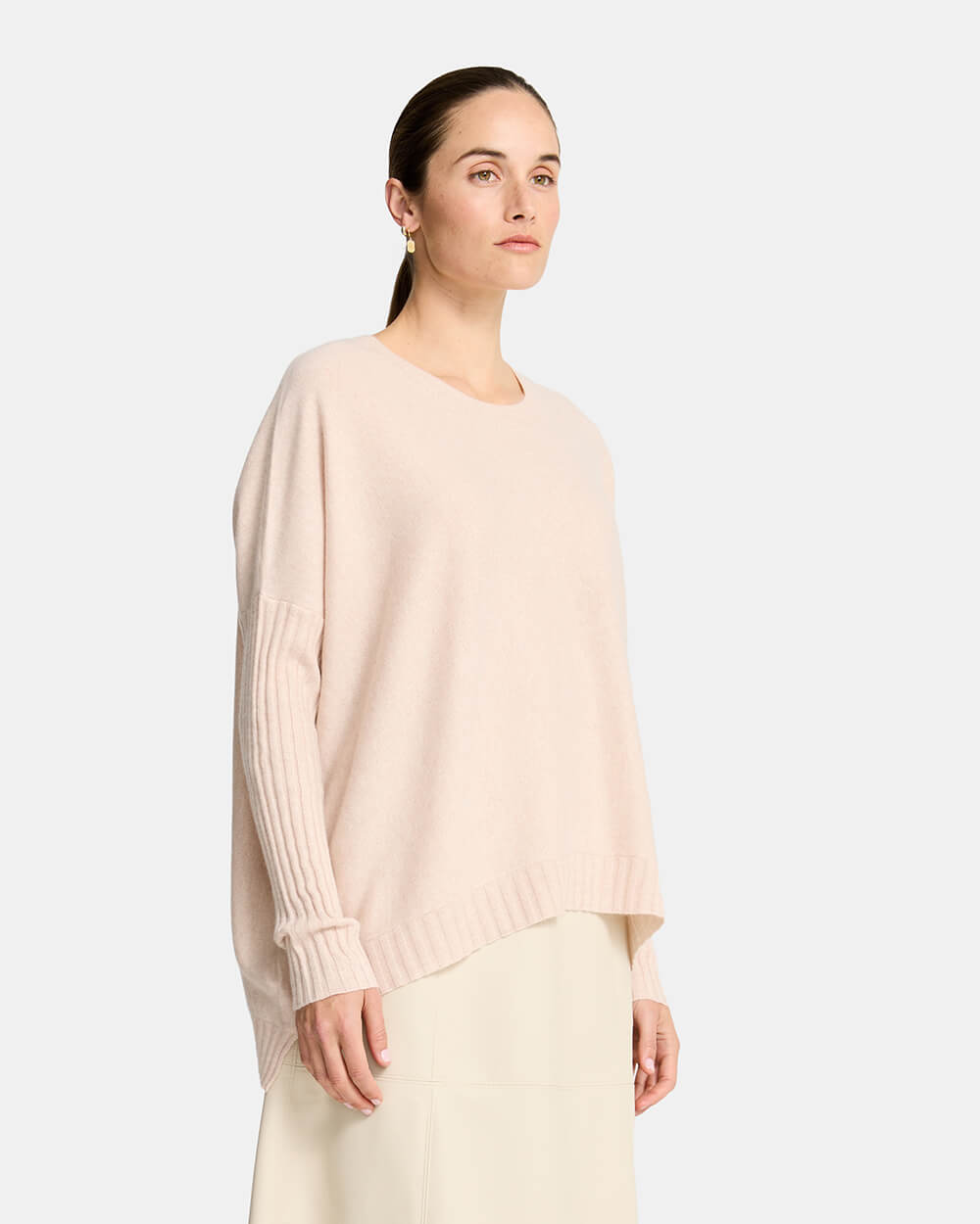 Sadie Crew Neck - Blush