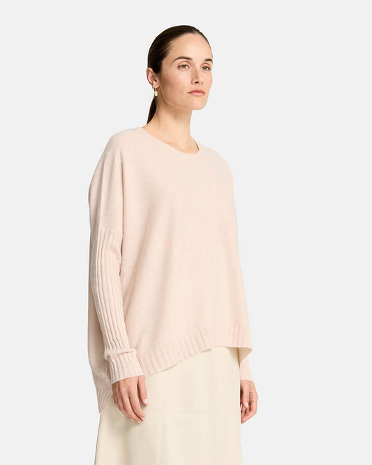 Sadie Crew Neck - Blush