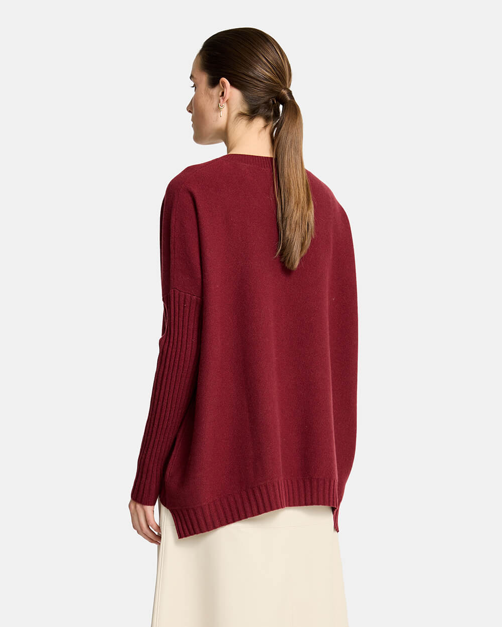 Sadie Crew Neck Knit - Pinot
