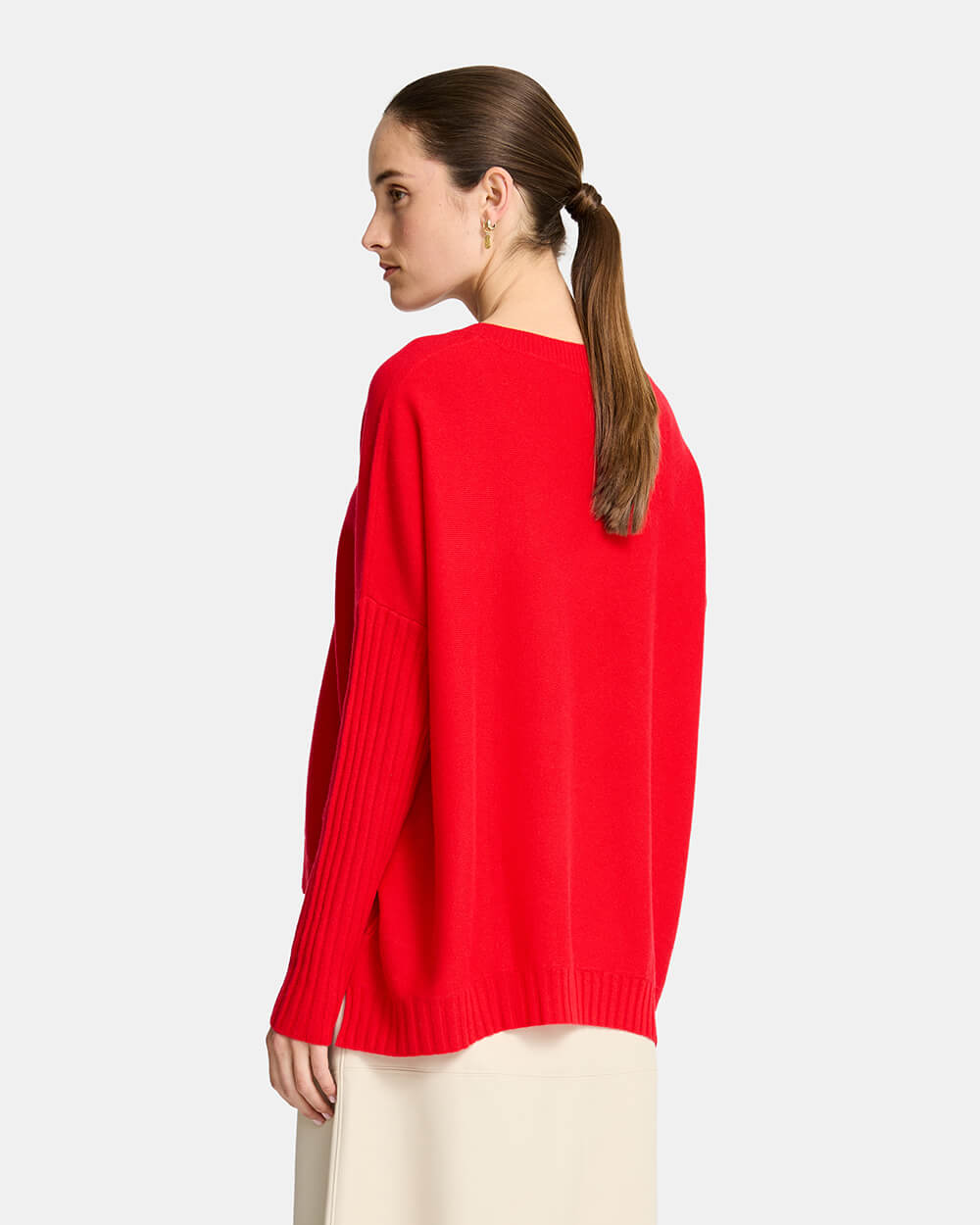 Sadie Crew Neck Knit - Rouge