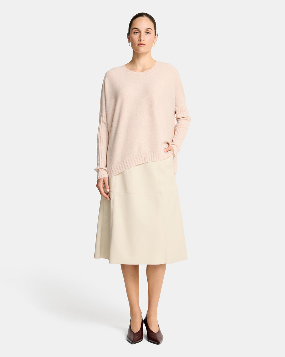 Sadie Crew Neck - Blush