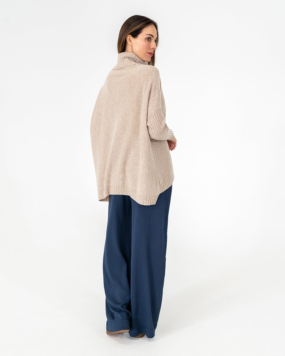 Sinead Roll Neck Knit - Natural