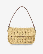 Thea Shoulder Bag - Raffia Weave