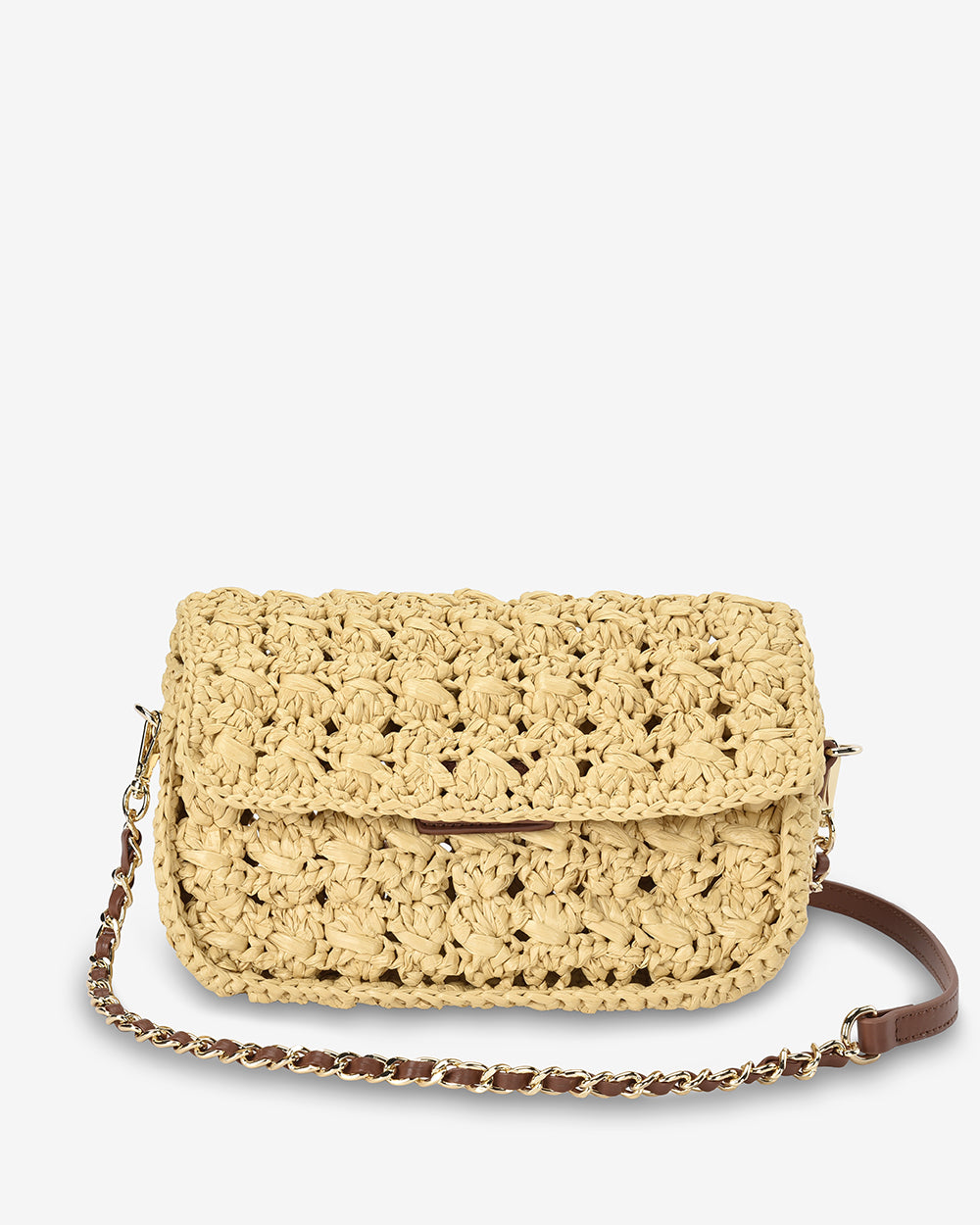 Thea Shoulder Bag - Raffia Weave