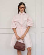 Virginia Mini Dress - Baby Pink