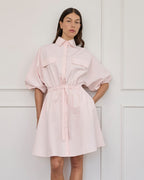 Virginia Mini Dress - Baby Pink