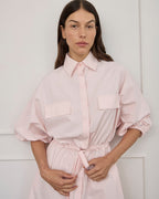 Virginia Mini Dress - Baby Pink