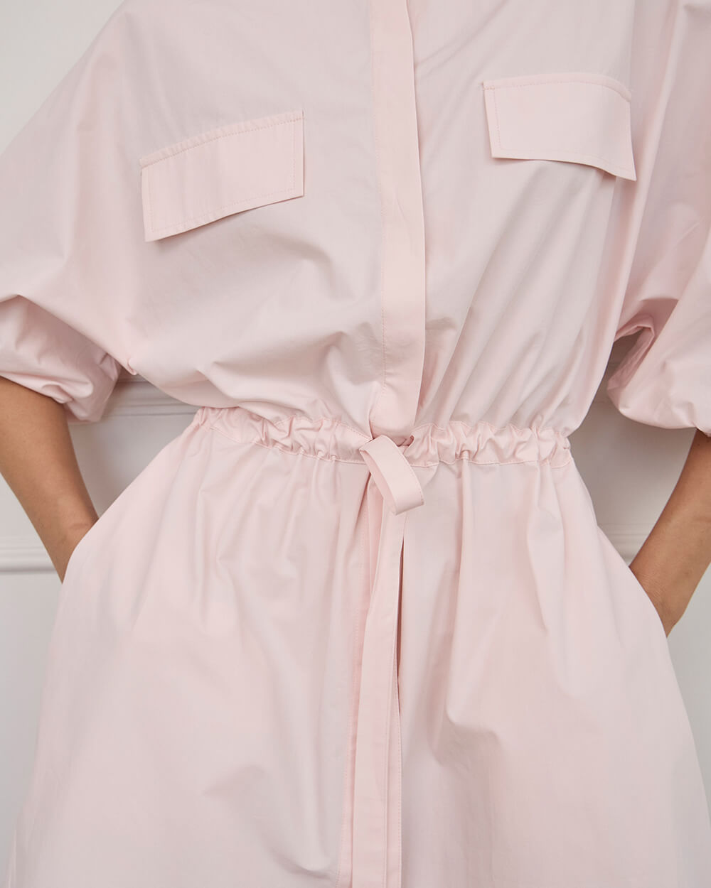 Virginia Mini Dress - Baby Pink