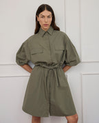 Virginia Mini Dress - Moss