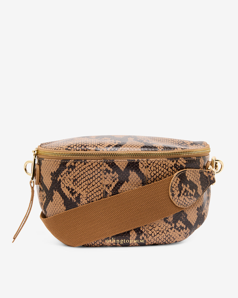 Zara Sling Bag - Caramel Python - Arlington Milne