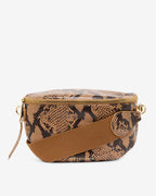 Zara Sling Bag - Caramel Python - Arlington Milne