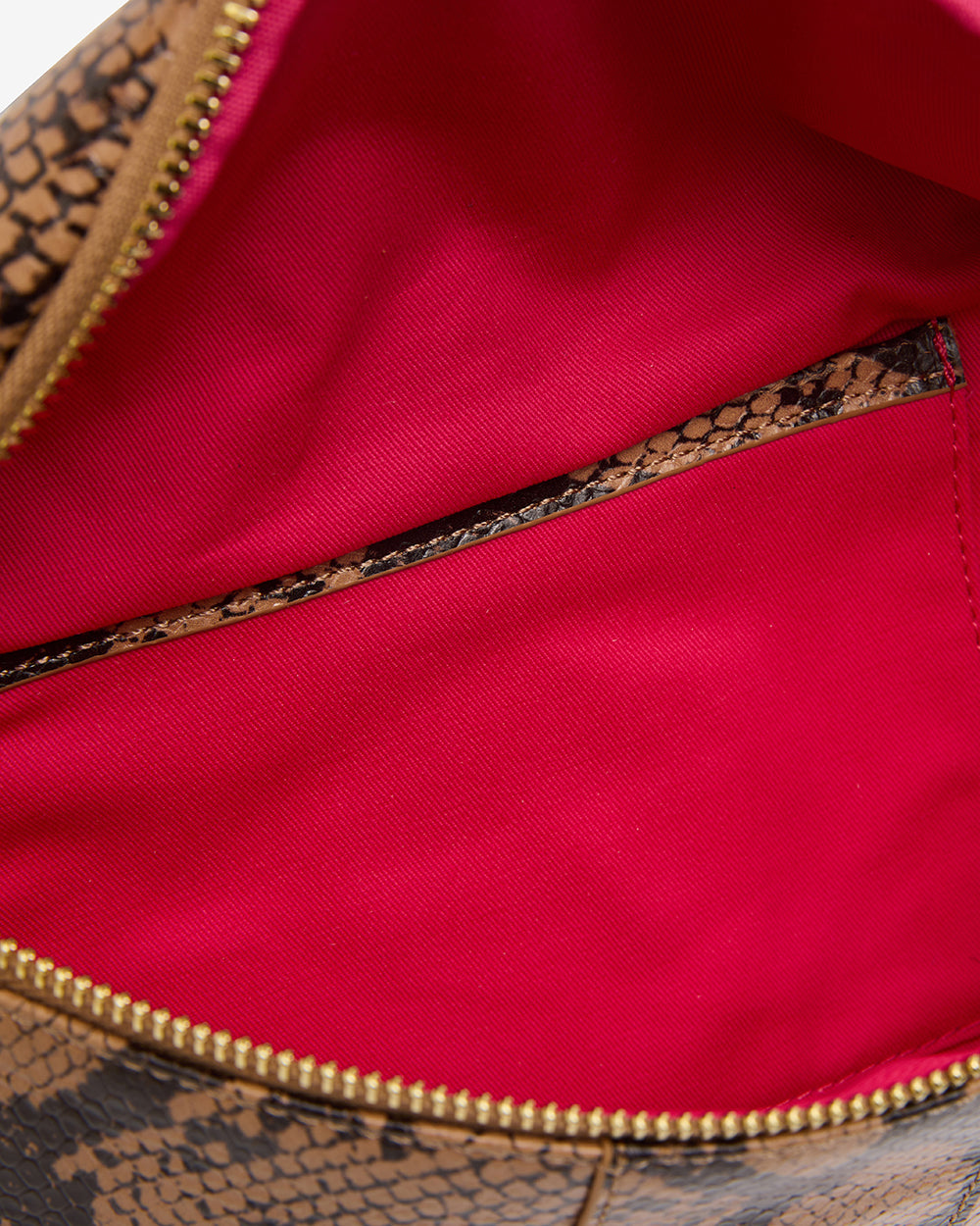 Zara Sling Bag - Caramel Python - Arlington Milne