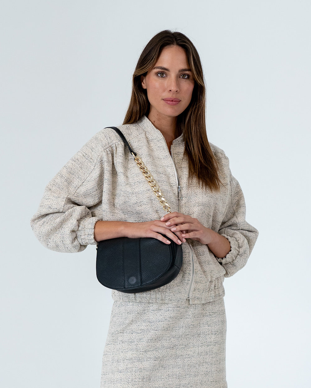 Zara Saddle Bag - Black - Arlington Milne