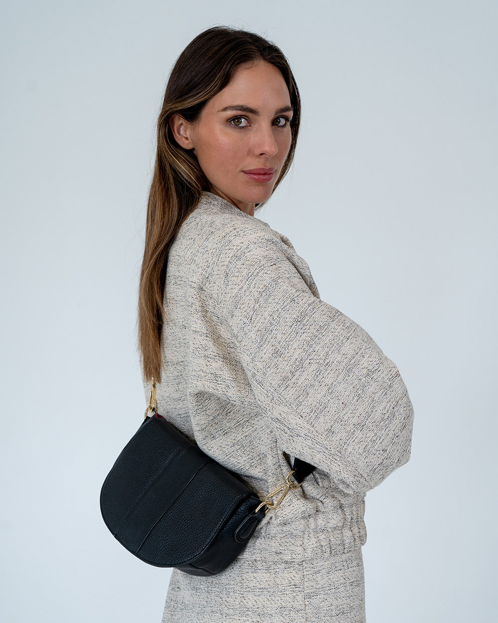 Zara Saddle Bag - Black - Arlington Milne