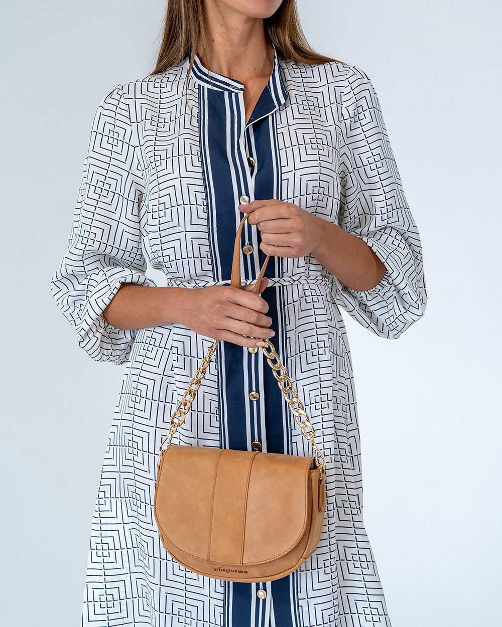 Zara Saddle Bag - Vintage Tan - Arlington Milne