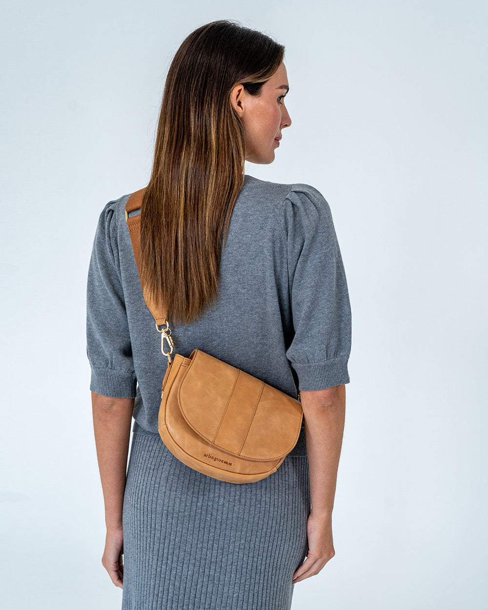 Zara Saddle Bag - Vintage Tan - Arlington Milne
