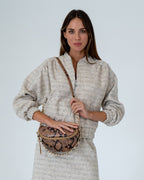 Zara Sling Bag - Caramel Python - Arlington Milne