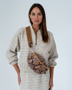 Zara Sling Bag - Caramel Python - Arlington Milne