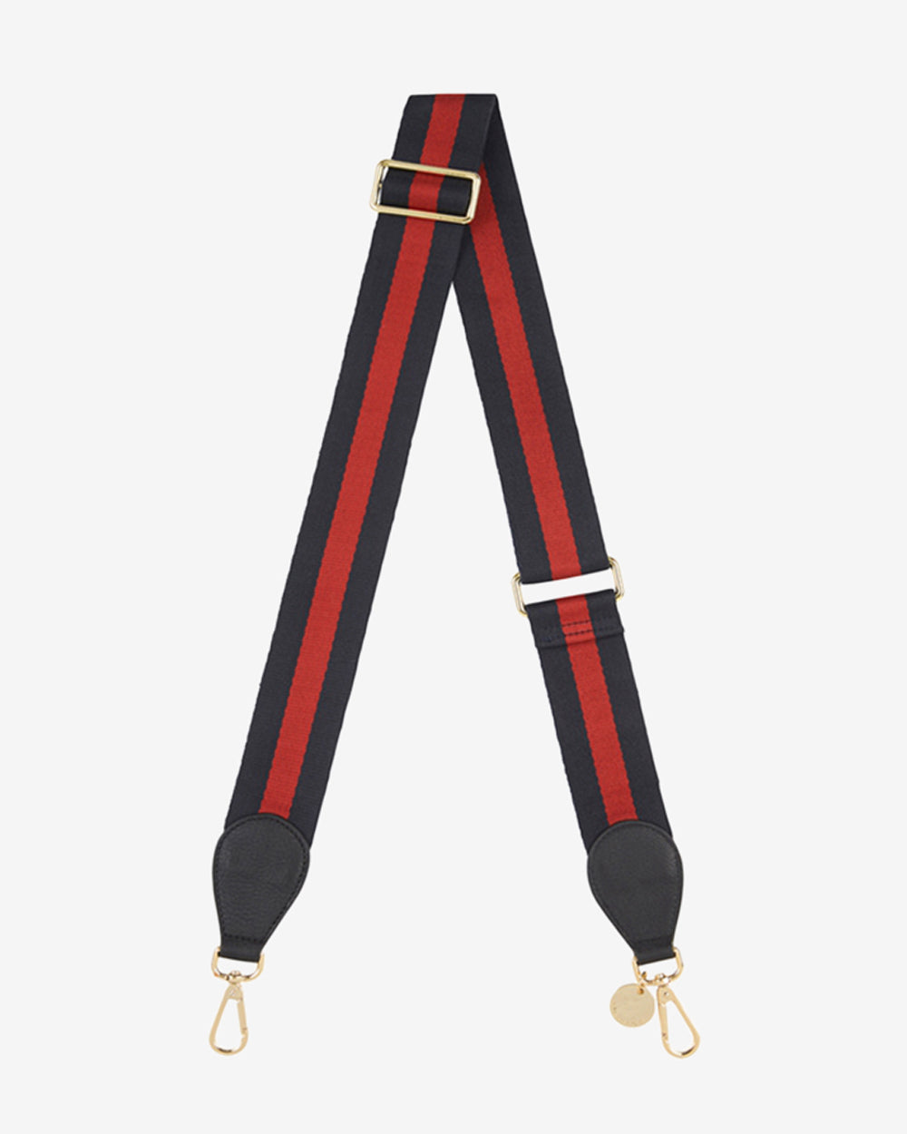 Accent Guitar Strap - Rose Gold (Red/Navy Stripe)