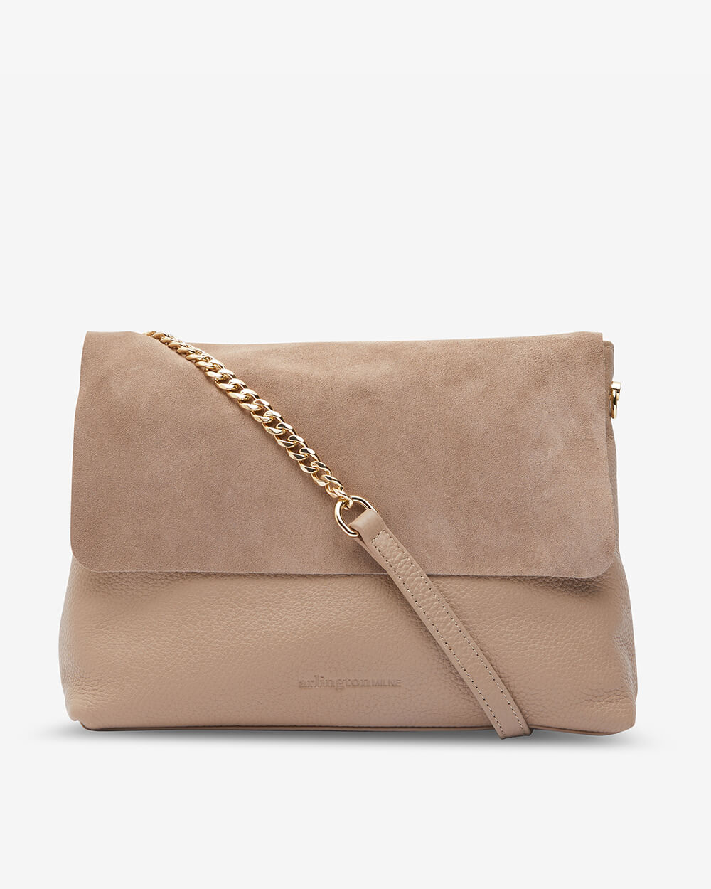 Amber Bag - Fawn Suede/Pebble – Arlington Milne