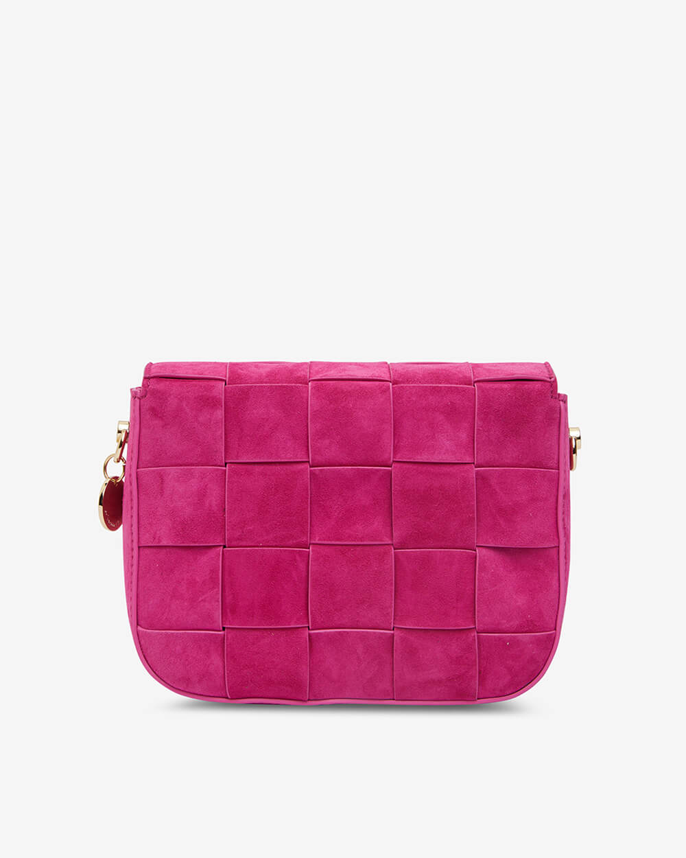 Clara Weave Crossbody Hot Pink Suede Arlington Milne