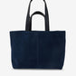 Claudia Open Tote Small - Navy Suede