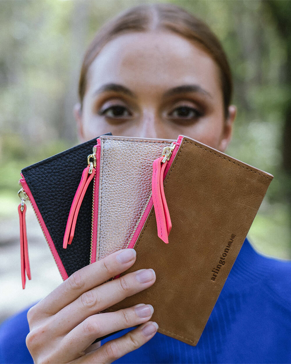 Compact Wallet - Navy - Arlington Milne