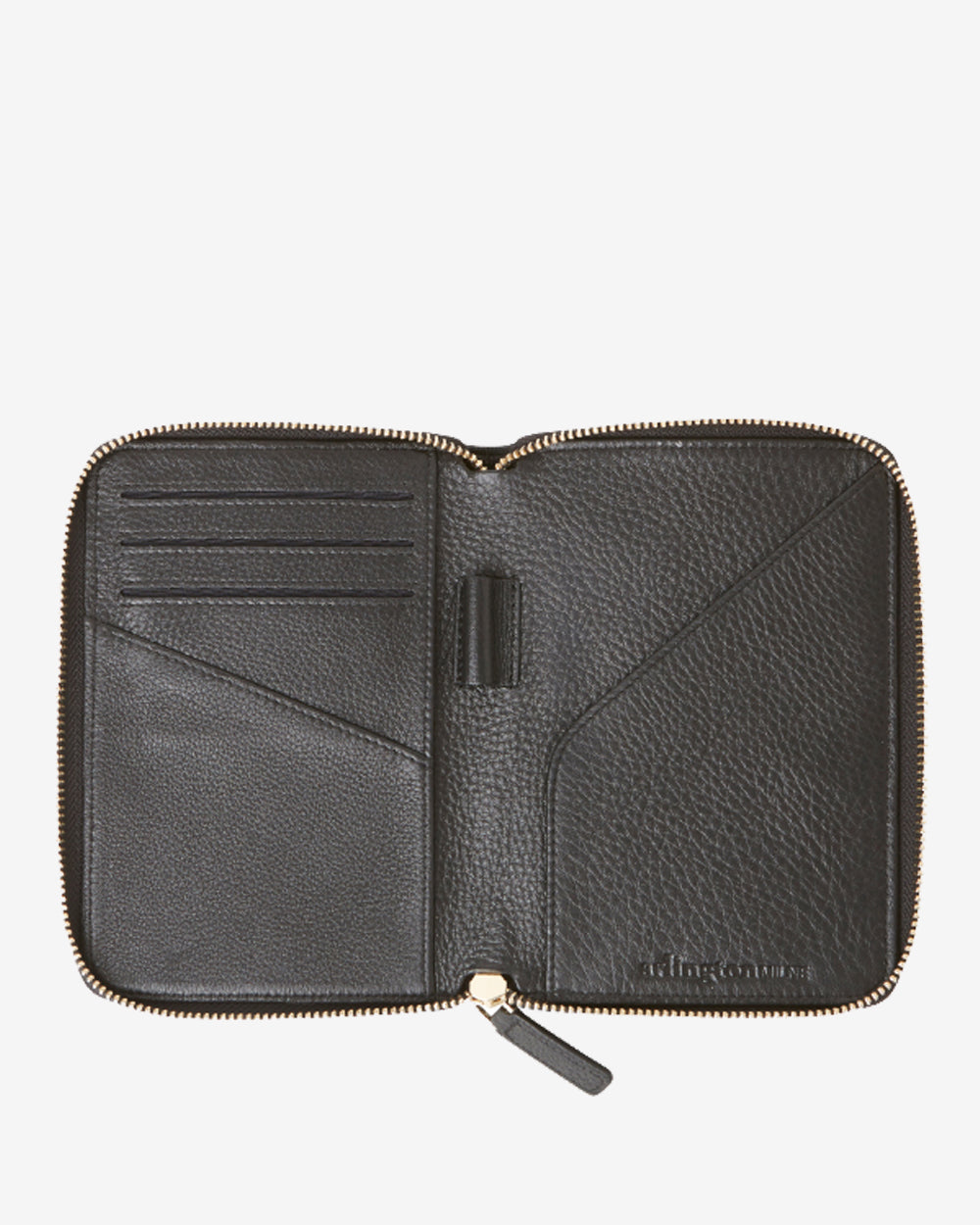 David Passport Wallet - Black