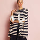 Isabella Cape - Navy/White Stripe