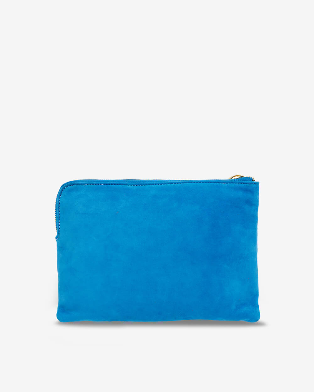 Light blue discount suede clutch bag