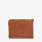 Paige Clutch - Gingerbread Suede