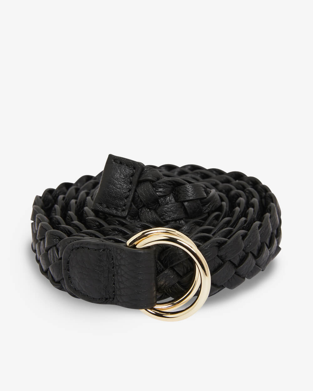 Plaited Belt - Black - Arlington Milne