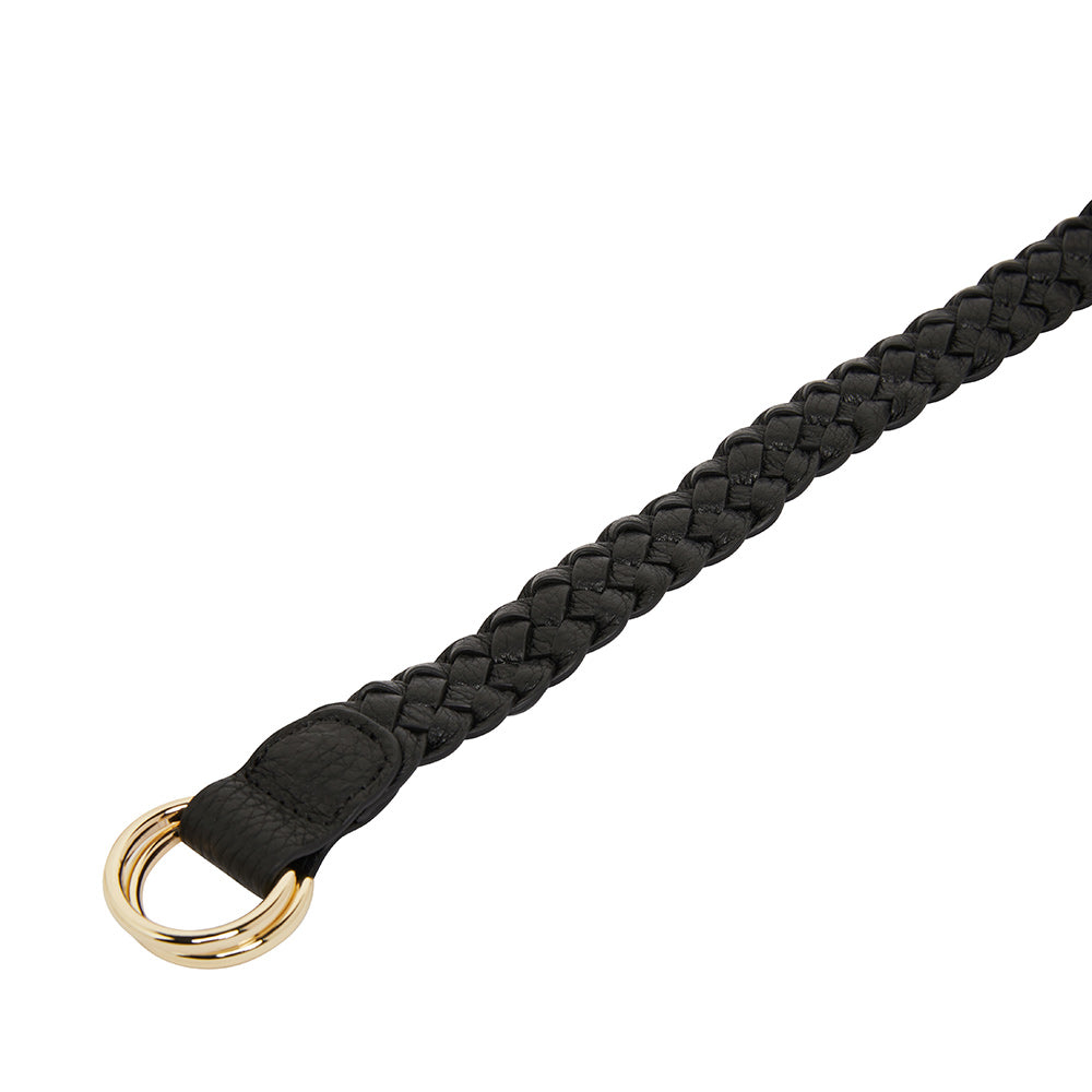 Plaited Belt - Black - Arlington Milne