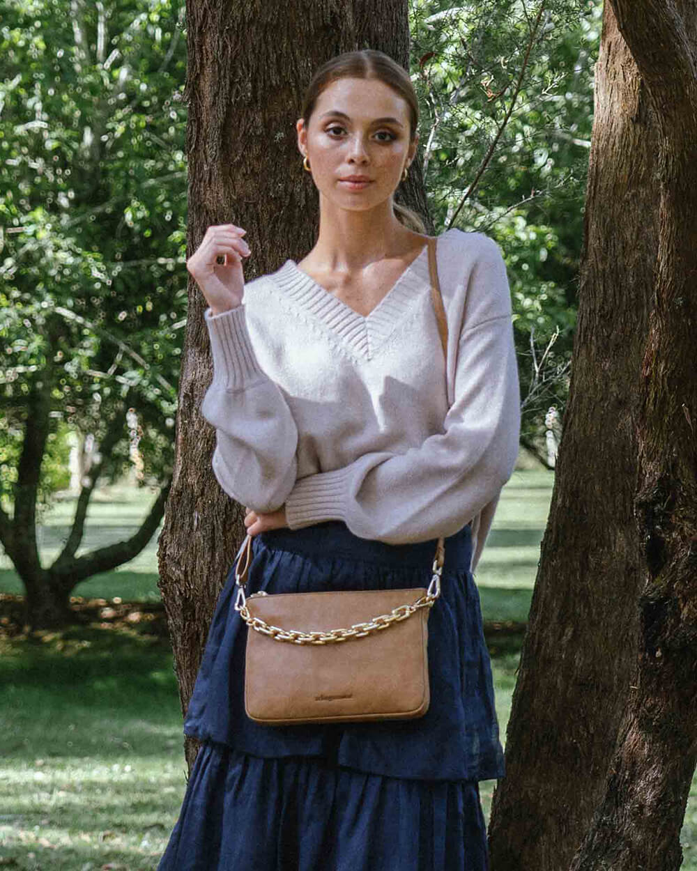 Samantha Crossbody - Vintage Tan