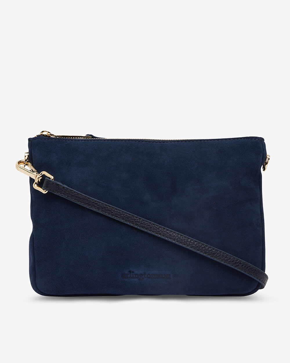 Navy suede cross deals body bag